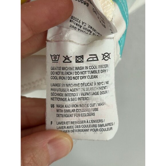 Puma Sportstyle Striped Polo Shirt S Multicolor Short Sleeve Performance Top - Picture 8 of 10